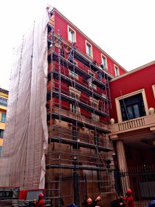 echafaudage mairie cannes